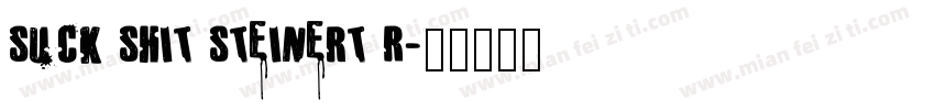 Suck Shit Steinert R字体转换